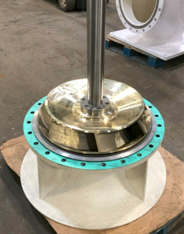 vertical turbine pump, impeller, repair, stage section